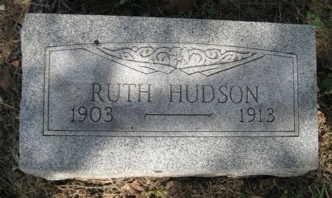 Ruth Edith Hudson 1903 1913 Find A Grave Memorial