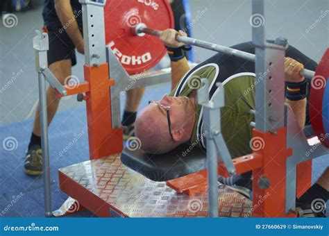 Competitions on Powerlifting Editorial Stock Image - Image of male, mature: 27660629