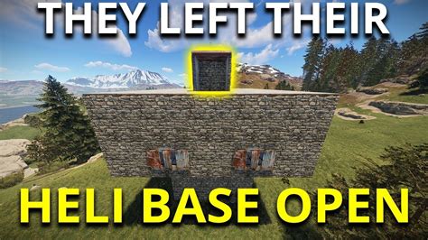 Ladder Eco Raiding Their Open Heli Base Rust Survival Gameplay Youtube