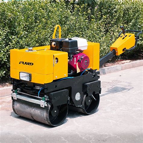 Kg Asphalt Mini Hand Held Compactor Double Drum Walk Behind