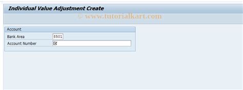 F9HEWB1 SAP Tcode Create Individual Value Adjustment