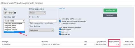 Como Visualizar O Custo M Dio Dos Produtos Em Relat Rios Bling