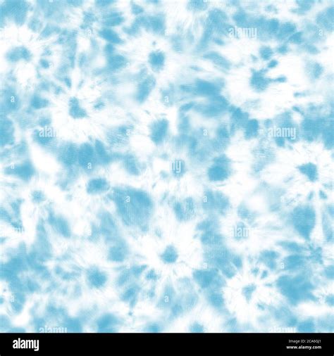 Tie Dye Shibori Seamless Pattern Watercolor Hand Painted Light Blue