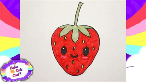 Comment Dessiner Une Fraise Cuty Kawaii Tuto Facile By EZ 22 YouTube