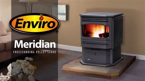 Meridian Enviro Freestanding Pellet Stove Youtube