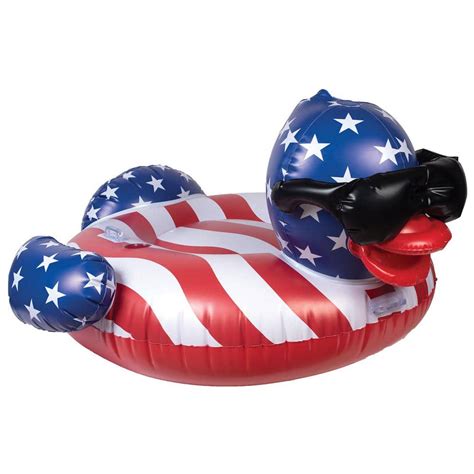 Game Stars N Stripes Derby Duck Inflatable Pool Float 51418 Bb The Home Depot