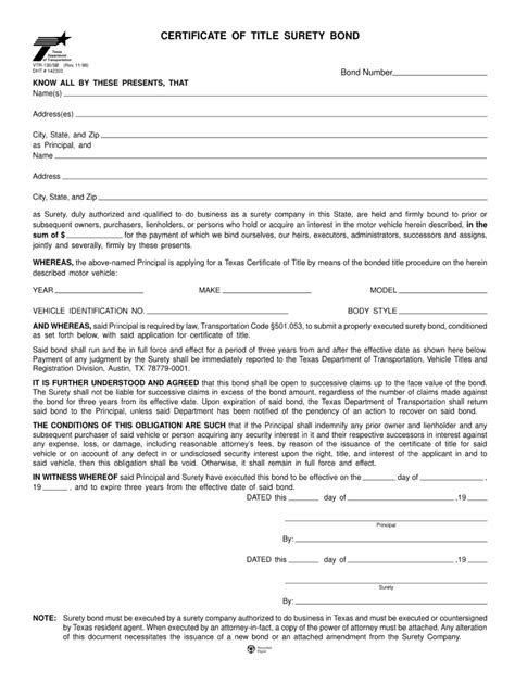 Tx Vtr 130 Sb 1996 Fill And Sign Printable Template Online Us Legal