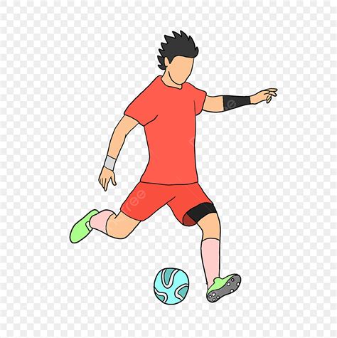 Ilustración De Dibujos Animados De Niño Jugando Al Fútbol PNG dibujos