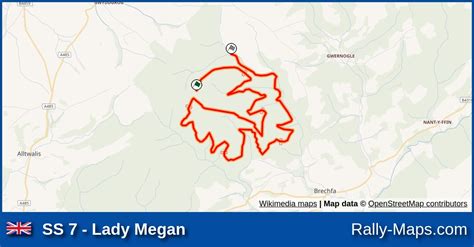 Ss 7 Lady Megan Stage Map Welsh International Rally 1988 Brc 🌍