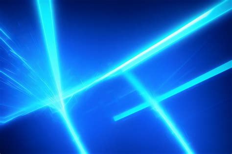 Premium Photo Abstract Dark Futuristic Background Blue Neon Light