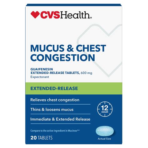 Customer Reviews: CVS Health Mucus and Chest Congestion Extended