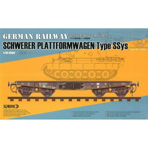 SABRE 35A02 1 35 German Railway Schwerer Plattformwagen Type Ssys