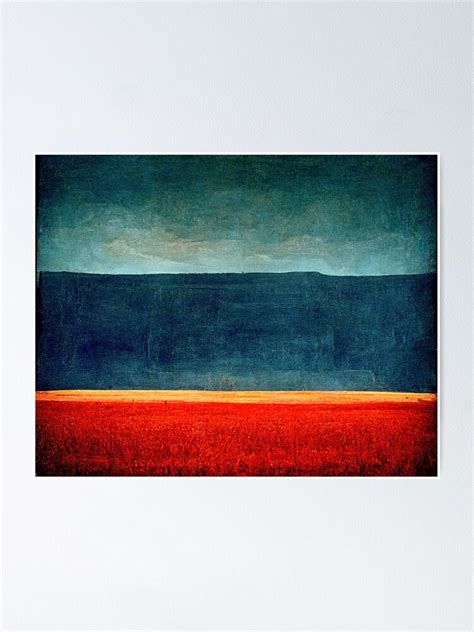 Mark Rothko Inspired Landscape Painting Poster For Sale By Geekwearvt