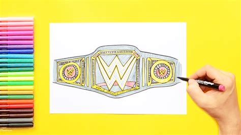 Wrestling Belt Drawing at PaintingValley.com | Explore collection of ...