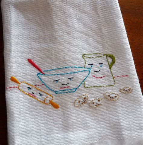 Embroidered Dish Towels Patterns Free