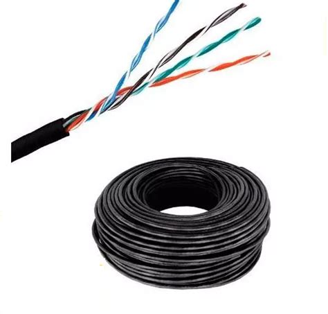 Cable Utp Outdoor Cat E Mts Doble Chaqueta Exteriores