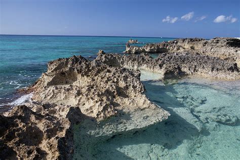 Rocks And Caribbean Sea Grand Cayman Cayman Islands Digital Art By