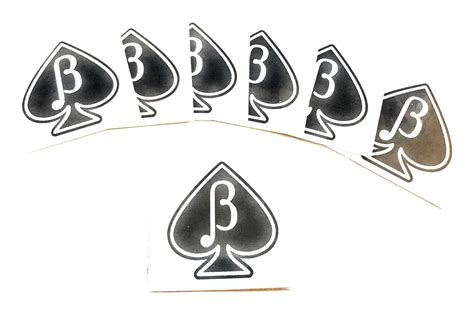 15 X BETA BOY MALE Jack of Spades Sissy Temporary Tattoos - Queen of ...