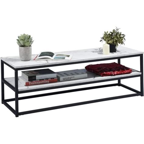 Meuble Tv Multifonction Tables Basses Avec Tag Re Large Espace De