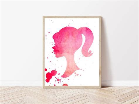 Barbie Inspired Wall Art, Barbie Poster, Barbie Print, Wall Decor ...