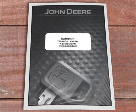 John Deere K Series Liquid Cool Engines Service Manual Part Number