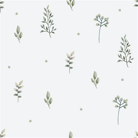 Premium Vector Watercolor Leaves Seamless Pattern Background