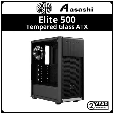 Cooler Master Elite 500 Tg Atx Casing 1 X Fan E500 Kgnn S00 Asashi