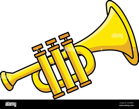 Mardi Gras Trumpet Cartoon Colored Clipart Stock Vector Image And Art Alamy