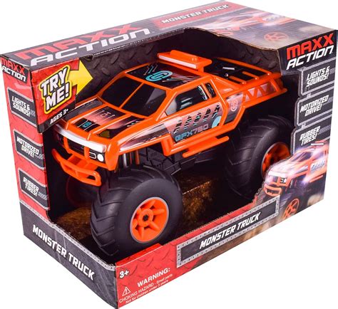 Buy Monster Truck Lights And Sounds Motorized Orange Vehicle Online At Lowest Price In India