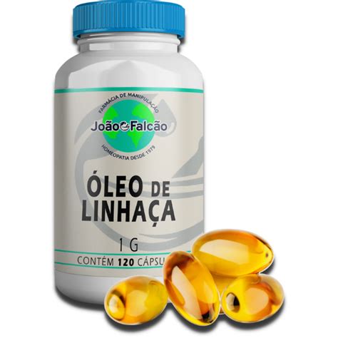 Óleo de Linhaça 1G 120 Cápsulas Oleosas