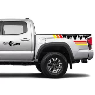 TRD Off Road Vintage Sunset Style 4x4 PRO Sport Off Road Side Vinyl