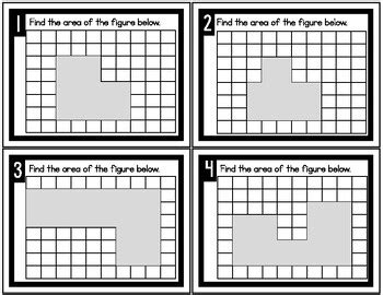 Area Of Composite Figures Task Cards By Cathryn Hafner Tpt