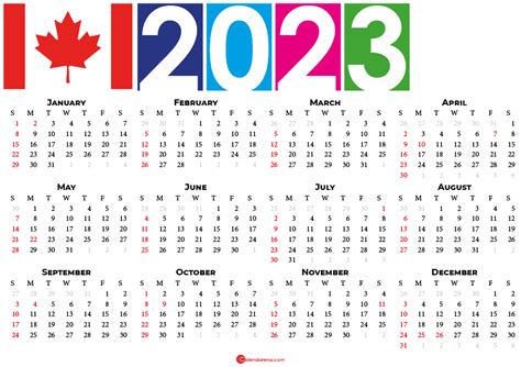 2022 Calendar Canada With Holidays And Weeks Numbers