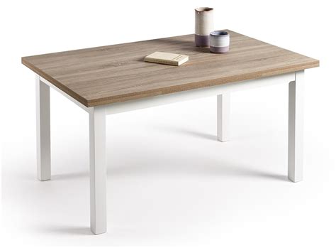 Mesa Multiusos Comedor Cocina Color Roble Cambrian Y Blanco Medidas