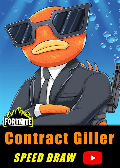 Fortnite Contract Giller skin Speed Draw / Speedpaint