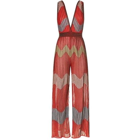 M Missoni Lurex Knit Jumpsuit 1 105 Liked On Polyvore Featuring