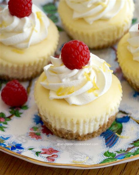 Mini Lemon Cheesecakes Are The Perfect Treat Paired With Whipped Cream