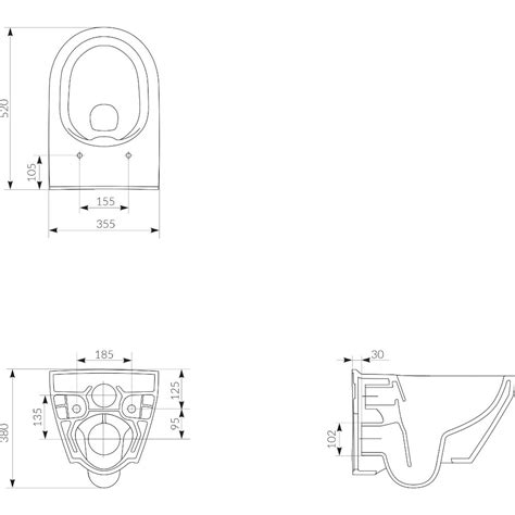 Cersanit Miska Wc Podwieszana Crea Z Desk Slim Duroplast S Eco