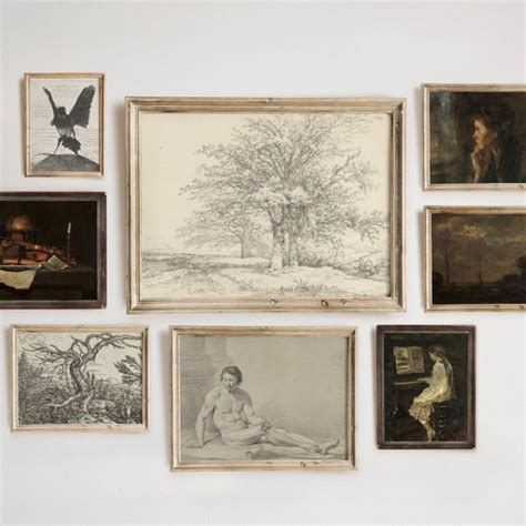 Dark Academia Gallery Wall Print Set Antique French Etsy