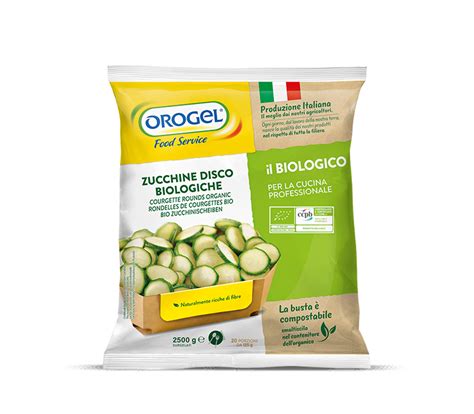 Zucchine Disco Bio Surgelate Orogel Food Service