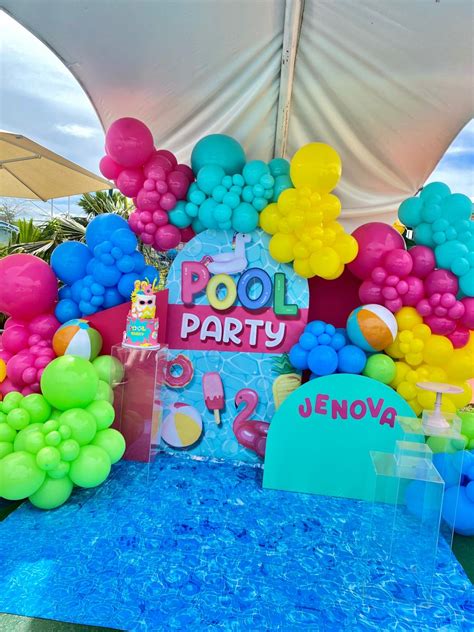 Pool Party Ig Taff Creaciones Pool Party Decorations Pool Party