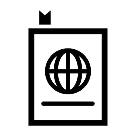 Premium Vector Passport Icon