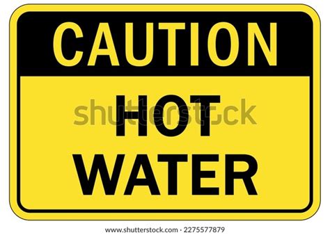 Hot Water Sign Labels Stock Vector Royalty Free Shutterstock