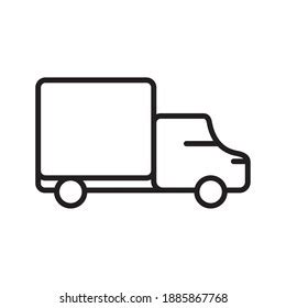 Truck Delivery Service Silhouette Style Vector Stock Vector Royalty