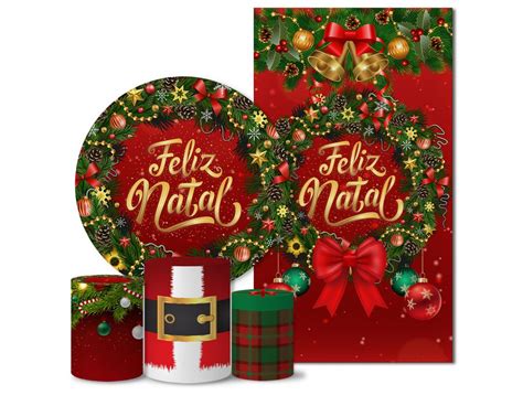 Trio Capas Pain Is Casado Tema Feliz Natal Veste F Cil Estamparia Net