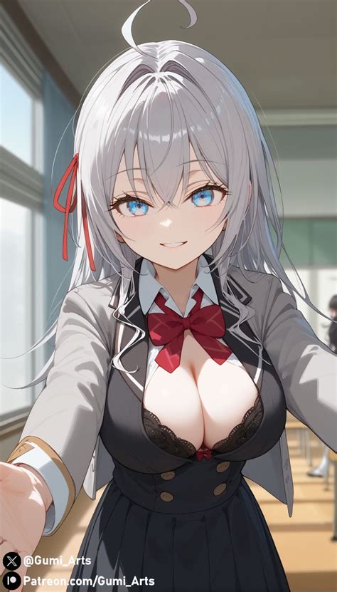 Rule 34 Ai Generated Alisa Mikhailovna Kujou Blue Eyes Bra Classroom Cleavage Gumi Arts