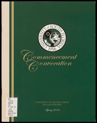 USF Graduation And Convocation Programs University Of South Florida