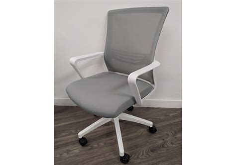 Fauteuil Dactylo Musca Blanc Gris