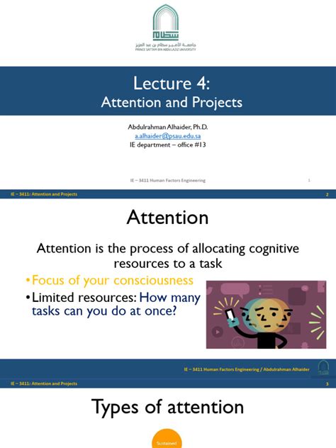 lecture  attention  attention human factors  ergonomics