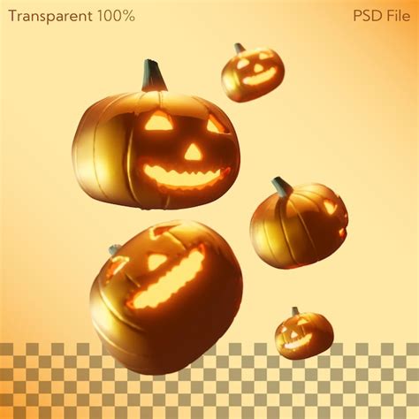 Premium Psd Halloween Jack O Lantern Pumpkin